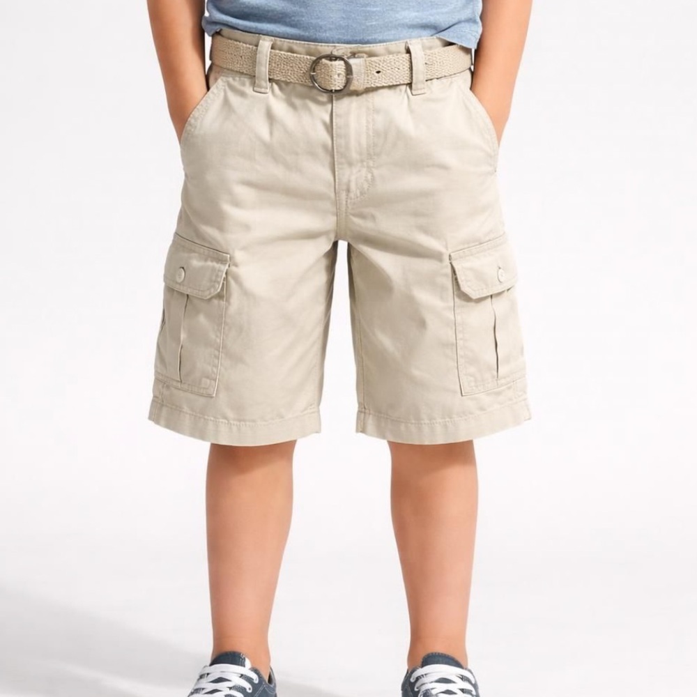 Levi's Cargo Shorts Silver Birch Boys Size 8